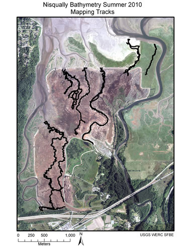 Bathymetry tracks